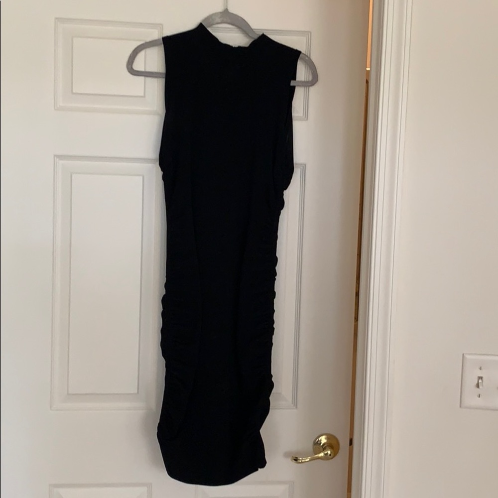 Milly sleevless shirred on the side dress